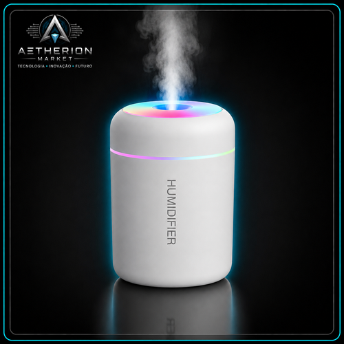 Umidificador de Ar Ultrassônico Aetherion Zen Pro LED 7 Cores